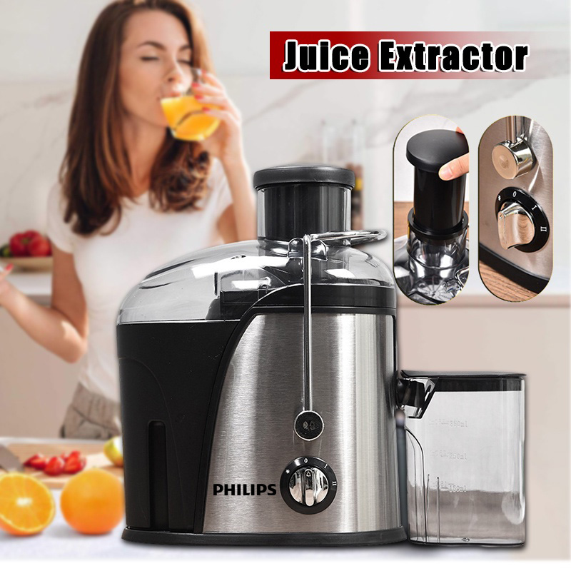 PHILIPS Juicer Extractors Sentrifugasi Pengekstrak Jus Listrik 1.5L dan