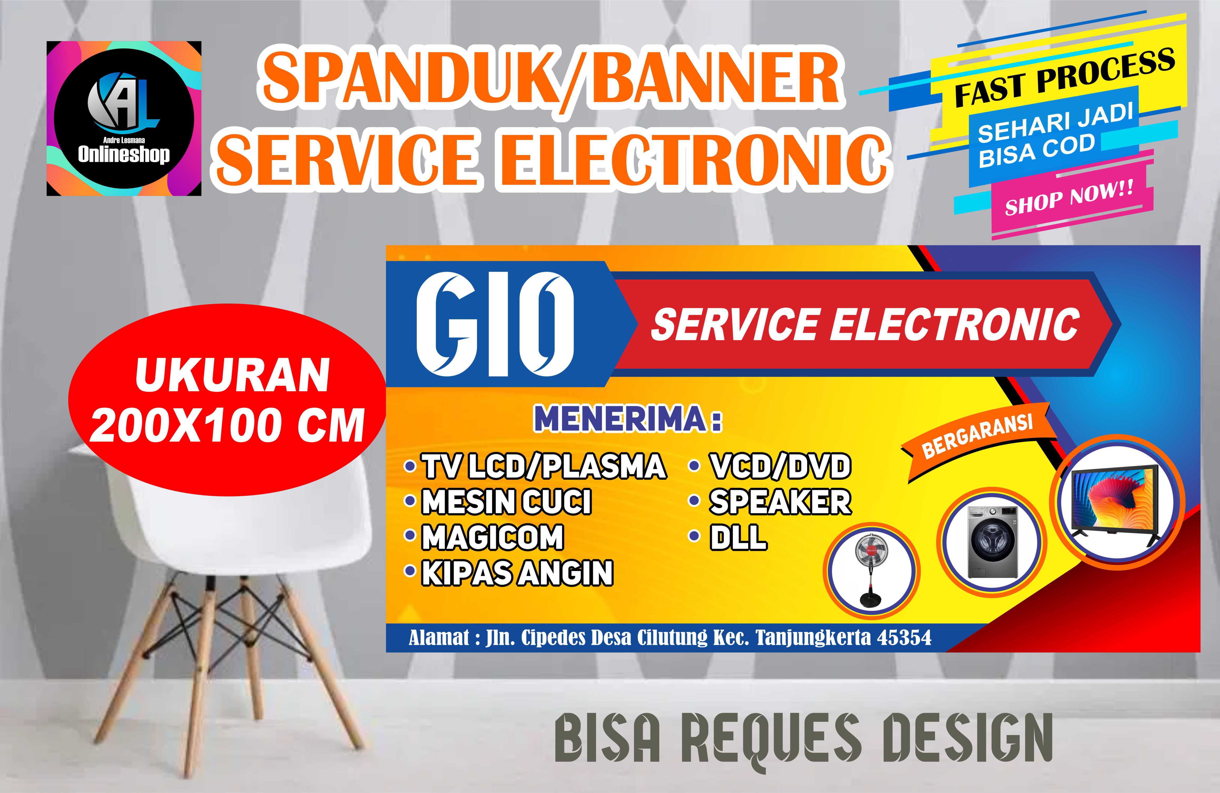 Spanduk, Banner Service Elektronik