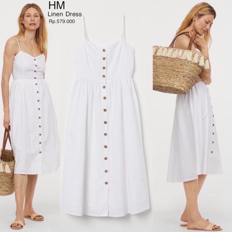 Jual Linen Button Dress Terbaru - Apr 