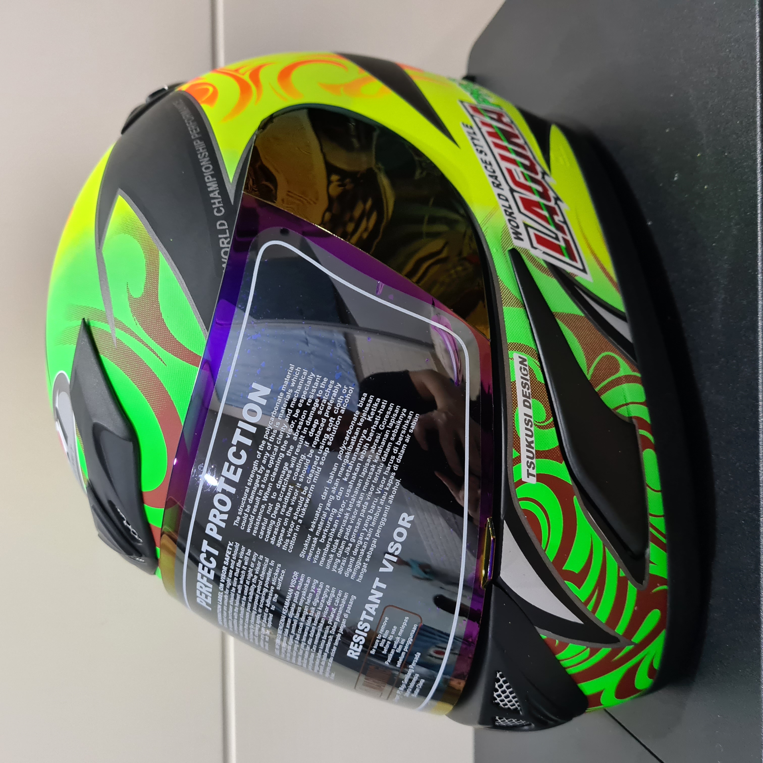 Helm JPN fullface laguna pro hitam doff 