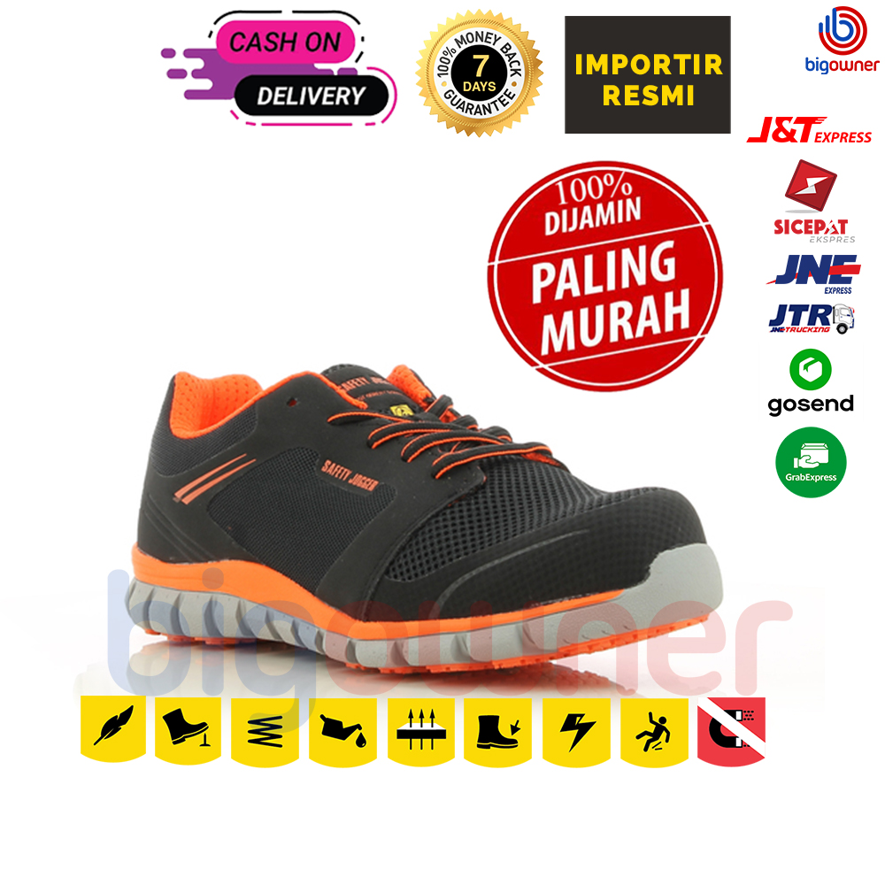 SAFETY JOGGER LIGERO ORANGE ORIGINAL METAL FREE SAFETY SHOES