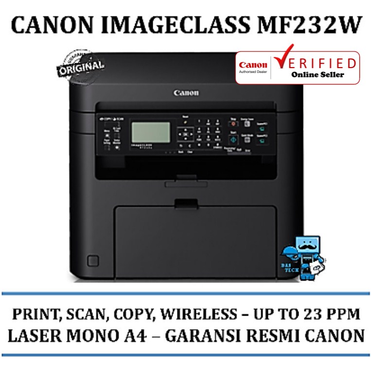 Canon ImageCLASS MF232w All In One A4 Wireless Mono Laser Printer Lazada Indonesia