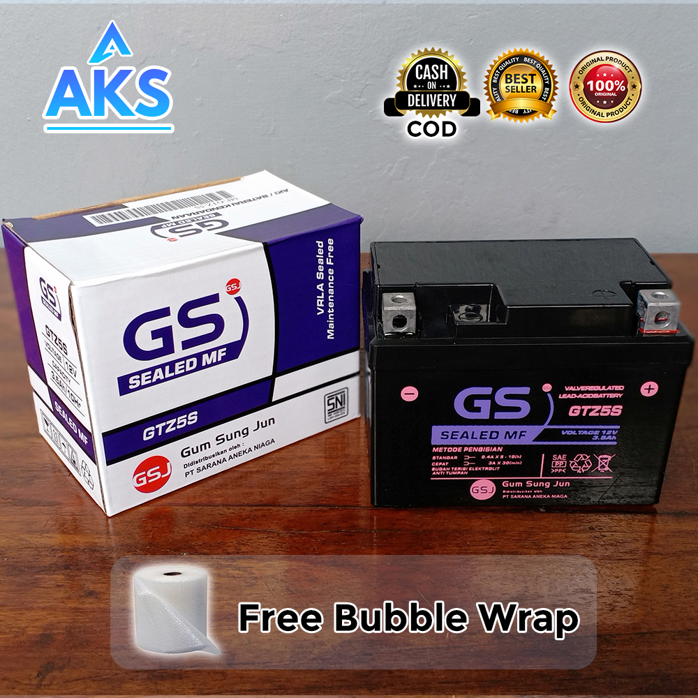 Aki Kering Motor Beat, Vario Karbu, Mio Soul,Aki Motor GS GTZ5S