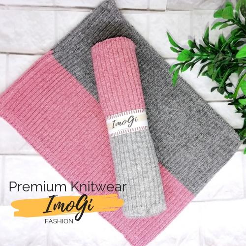 ImoGi Bandana Rajut Premium 2 Warna - High Quality Knitwear - Dalaman Jilbab