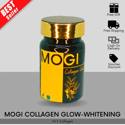 MOGI Collagen Glow-Whitening 100% Original - Suplemen Kolagen Pemutih / Pencerah Kulit Kaya Vit E - Varian Promo + Free Gift by More One Collection
