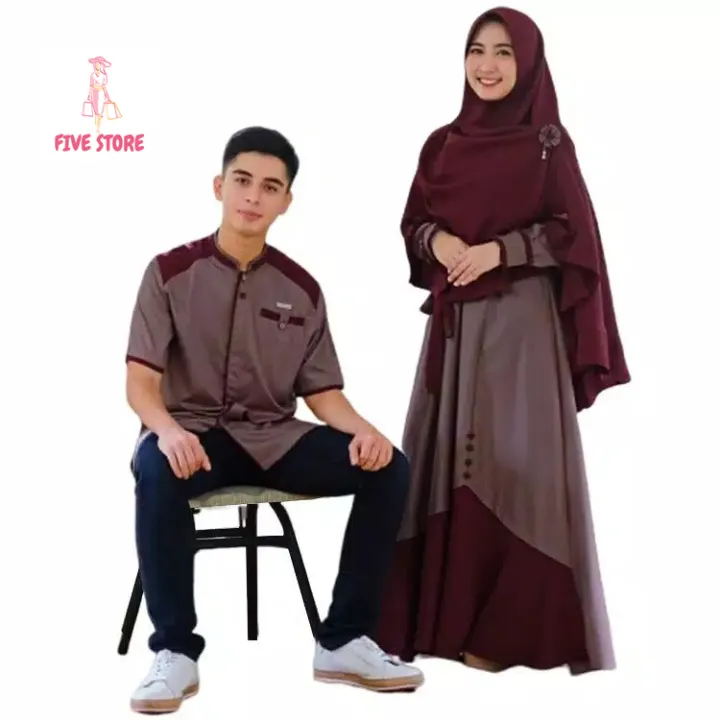 Promo Baju Couple Terbaru Samawa Couple Baju Pasangan Muslim Murah Outfit Kondangan Terlaris Model Kekinian Grosir