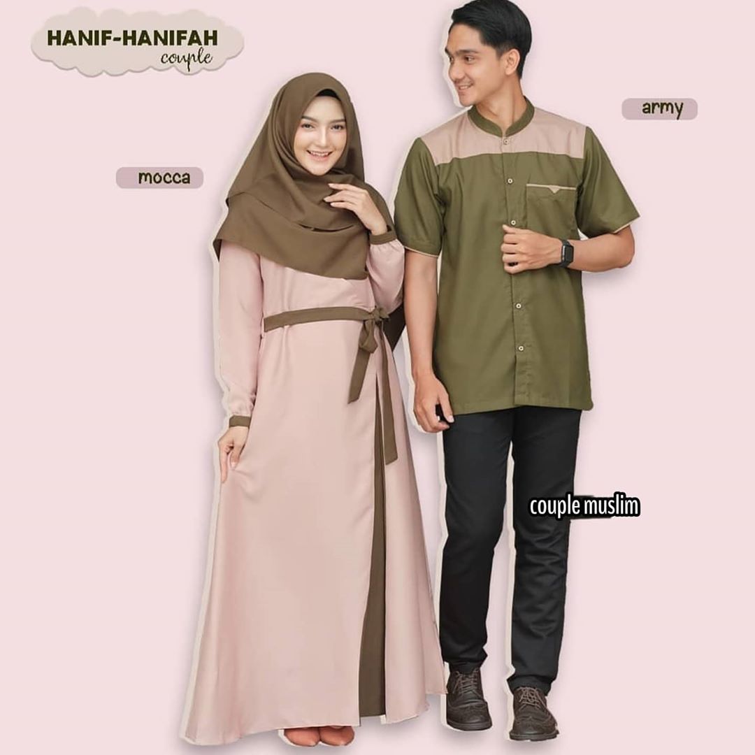 Hanifah Couple / Gamis brukat / Gamis Couple Murah / Baju Wanita / Baju Pria / Kemeja Couple / Baju Muslim Terbaru / Model Gamis Terbaru / Baju Couple