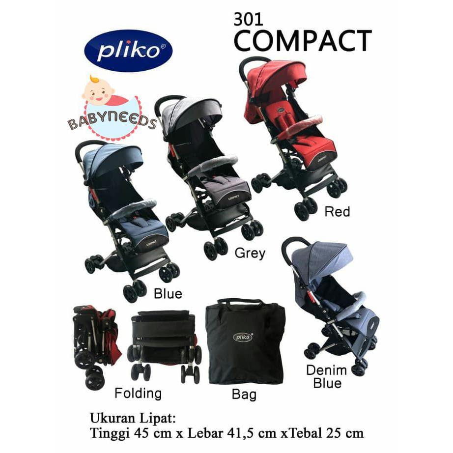 (5Kg) Promo Stroller Pliko Compact 301 Cabin Size Stroller Bayi Pliko