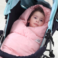 0-12 Bulan Baru Lahir Bayi Swaddle Bungkus Menebal Kutub Bulu Bayi Sleeping Tas Sleepsack (L Anda Tinggi 89 Cm Di Bawah Bayi) -Internasional