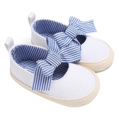 0-1Year Bayi Berumur Kanvas Sepatu Bayi Sepatu Balita Sepatu Bayi Prewalker (Putih) -0-6 Bulan-Intl