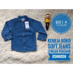 (1-3Tahun) Kemeja Koko Anak Soft Jeans Lengan Panjang