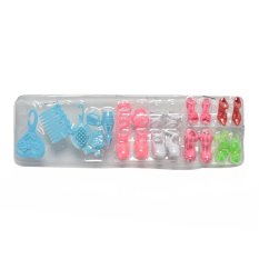 1 Set Blister Mainan untuk Barbie Sepatu Plastik Meja Rias Anak-anak Toys untuk Barbie-Internasional