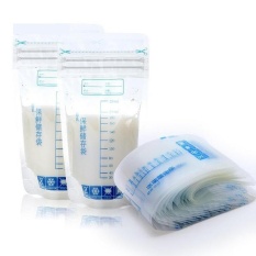 10 Pcs Payudara Susu Penyimpanan Tas Penyimpanan Makanan Bayi 250 Ml Sekali Pakai Praktis dan Nyaman ASI Freezer Bags- INTL