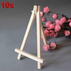 10 pcs Mini Kayu Easel Mobile Stand-Intl