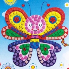 12 Warna 3D DIY Busa Stiker Mosaik Art EVA Children Puzzle Kartun Crystal 3D Sticker Mainan Pendidikan Kreatif Bandung Photo: “anak-anak-INTL