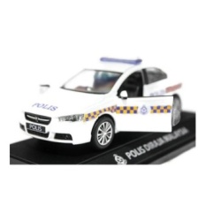 1:32 scale Proton Inspira Polis Police Diraja Malaysia Pdrm 189 Diecast Blue (White) - intl