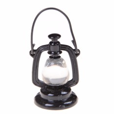 1:6/1:12 Retro Minyak Lampu Rumah Boneka Miniatur Mainan Doll Rumah Ruang Tamu Dekorasi Hitam-Internasional