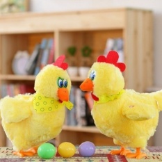 1 PC Seksi Jual Menarik Bernyanyi dan Menari dengan Panik Ayam Petelur Di Bawah Elektrik Mewah Boneka Lucu untuk Anak-anak Great hadiah-Internasional