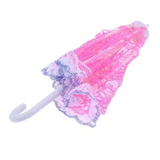 1pc Umbrella Doll Accessories Doll Plastic Lace Umbrella for Barbie Dolls - intl