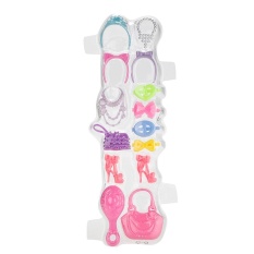 1 Set Blister Mainan untuk Barbie Kalung Plastik Tas Hairpin untuk Barbie Doll-Internasional