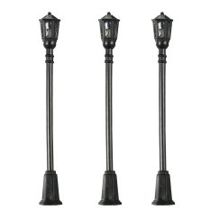 20 Buah Lampu Lentera Jalan Taman Logam Berbentuk Segi Enam Halaman Pembuatan Model Single-kepala Tiang Lampu Model Lampu LED Street Pencahayaan 3 V DC