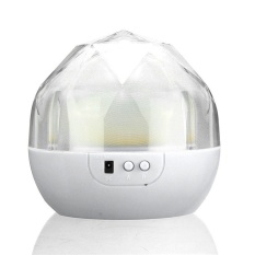 2016 Kualitas Tinggi Terbaru Portable Magic Proyek Lampu Diamond Shape3Color Mengubah LED Proyektor Bintang USB Pengisian Anak-anak NightLightProjector (Putih) -Intl