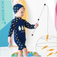2017 Baru Modis Kartun Bayi Laki-laki Baju Renang Satu Kepingan Spa Pantai Anak-anak Remaja Lelaki Matahari Block Baju Renang-Internasional