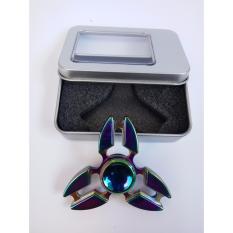 2017 Premium New Fidget toy EDC Hand Spinner Shuriken Tri-spinner Zinc Fidget Spinner For ADHD Adults Children Anxiety Stress Fidget Spinner - Rainbow