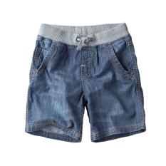 2017 Musim Panas Celana Pendek Baru Boy Pants Boy Cotton Dicuci Denim Jeans-Intl