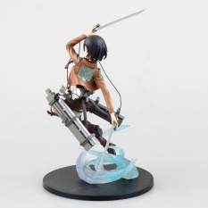 23cm High Quality Attack on Titan Model Mikasa Ackerman ActionFigure Short Hair Ackerman Figure with Gift Box - intl