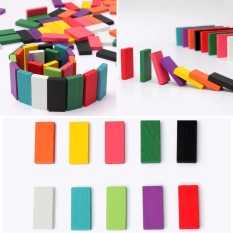 240 Pcs 10 Warna Otentik Standar Kayu Anak Kids Domino Permainan Mainan Blok Mainan For Kids Mainan-Intl