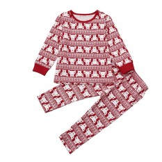 2pcs Toddler Kids Boys Girls Pajamas Christmas Family Clothes Set Outfits