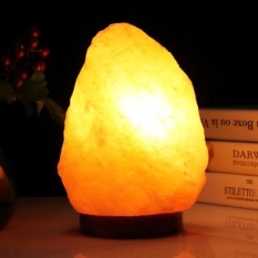 2 W E14 Medium Dimmable Himalaya Kristal Lampu Garam RockHealthyTable Desk Lamp Night Light dengan Basis Kayu & Bulb & Switch. Medium Ukuran Berat 2-3 Kg. AC 220 V-Intl