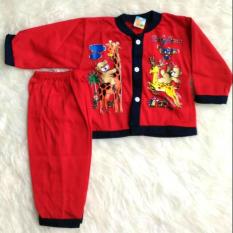 3 Pcs Setelan Bayi Kancing Depan