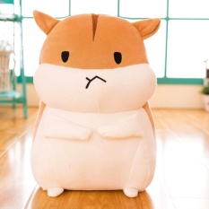 30 Cm Lucu Fat Hamster Gambar Rag Doll Mainan Figurine Floss Mainan Sofa Bantal Malam Ketujuh Ketujuh bulan Harboursb (Rown 囧) -Internasional