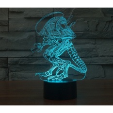 3D Creative Extraordinary man LED light Table lamp Rainbowcolortouch bedside Lamps atmosphere colorful desk lamp