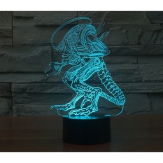 3D Creative Extraordinary man LED light Table lamp Rainbow colortouch bedside Lamps atmosphere colorful desk lamp