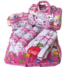 4 in 1 Set Tas Gendongan Bantal Guling Perlak Alas Tidur Bayi