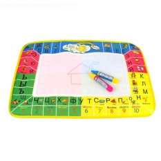 45x29 Cm 4 Warna Language Rusia Air Menggambar Mat With 2 Pcs Magic Pen/Doodle Painting Rug Hadiah Bandung Photo: “anak-anak-Intl