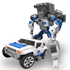 5 In 1 Transformation Robot City Secure Team Police Car Motorcycle Helicopter Airship SUV Style:SUV