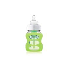 5 oz / 150 ml Wide-Neck Glass Bottle + Sleeve - Light Green DR. BROWN'S
