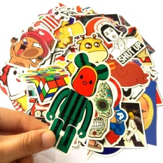 50 Pcs Campuran Stiker untuk Mobil Bekas Lemari Es Telepon Diy Tas Laptop Skateboard Snowboard Motor