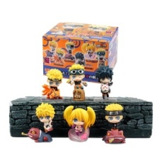 6CM CUTE 6pcs/set Naruto Uzumaki Naruto Orochimaru Uchiha Sasuke Hatake Kakashi Mini PVC Action Figures Toys Dolls - intl