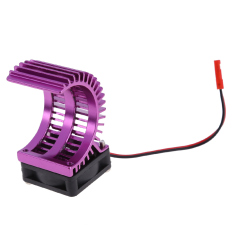 7014 HSP aluminium wastafel panas + kipas pendingin untuk 540 550 mobil Motor RC lain (ungu)