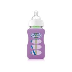 9 oz / 270 ml Wide-Neck Glass Bottle + Sleeve - Purple DR. BROWN'S