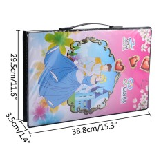 91 Pcs Art Painting Set untuk Anak-anak, Watercolor Pencil Set, Crayonns, Pena Cat Air, Kids Painting Kit Artis, Children's Gift
