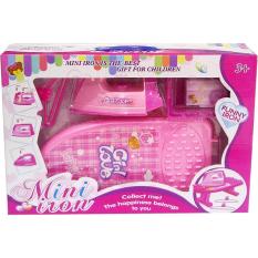 960200022 MAINAN ANAK MINI IRON MEJA SETRIKAAN PINK