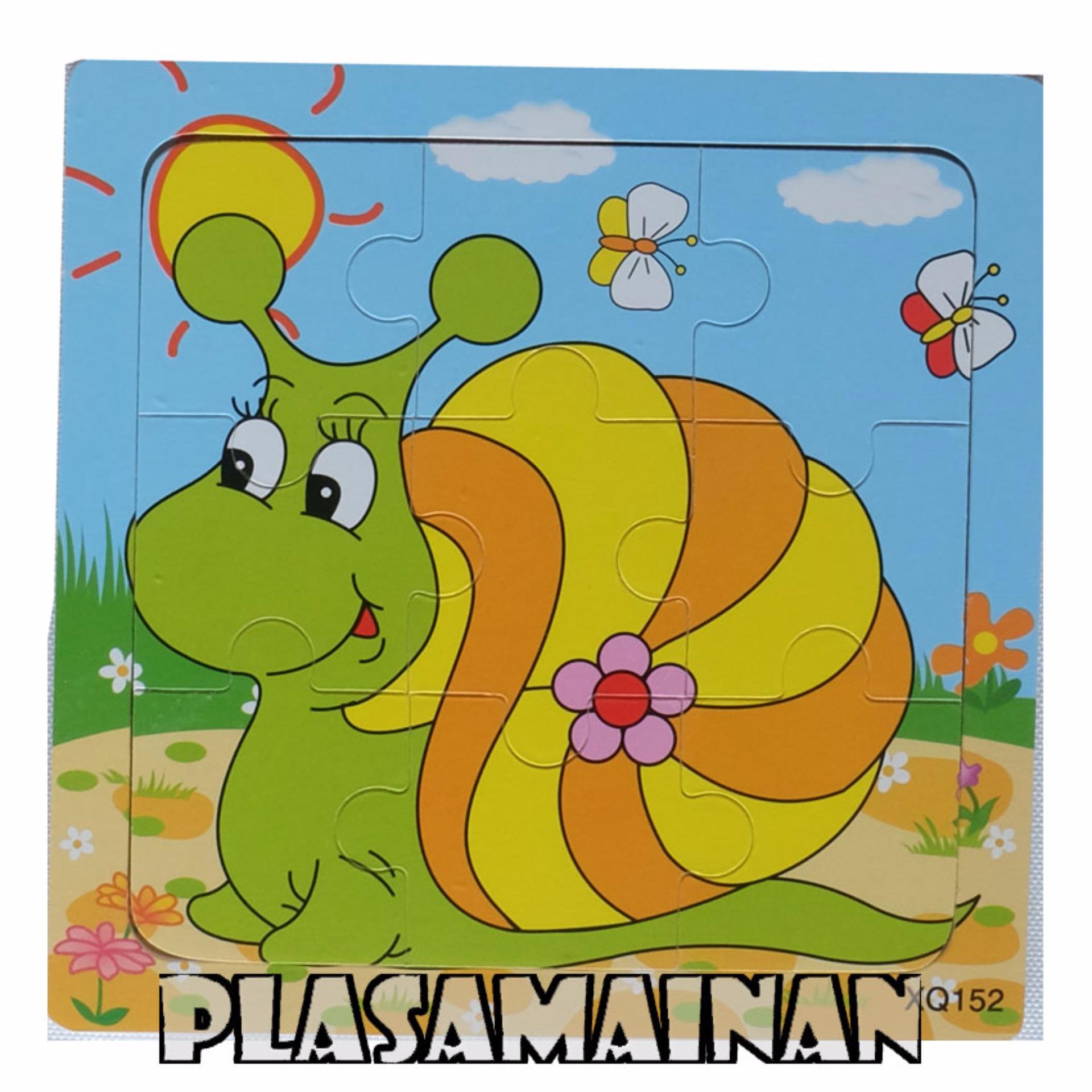 ... Pencarian Termurah AA Toys Puzzle Kayu Hewan 15 x 15 QX152 Mainan Kayu Binatang Siput