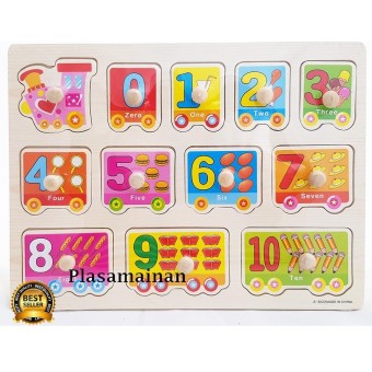 Aa Toys Puzzle Kayu 3d Gambar Hewan Ikan Mainan Kayu 
