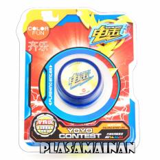 AA Toys Yoyo Contest Electric Shock Color Fun Biru - Mainan Yoyo